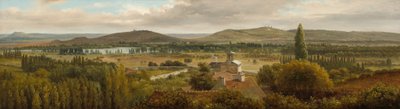 Panoramalandskap nær elven Mosel, ca. 1830. av Theodore Rousseau
