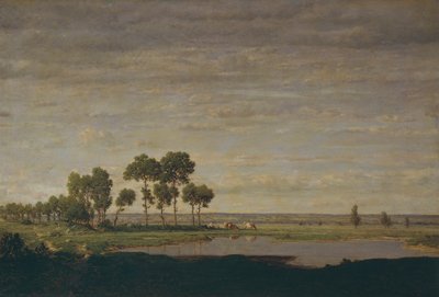 Vår, dam av Theodore Rousseau