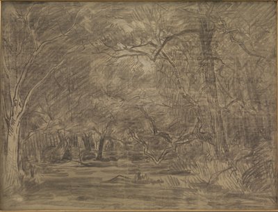 Det indre av en skog av Theodore Rousseau