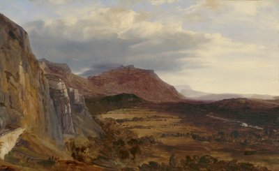 Utsikt over Saleve, nær Genève av Theodore Rousseau