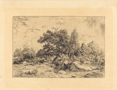 Utsikt over Plateau de Bellecroix av Theodore Rousseau