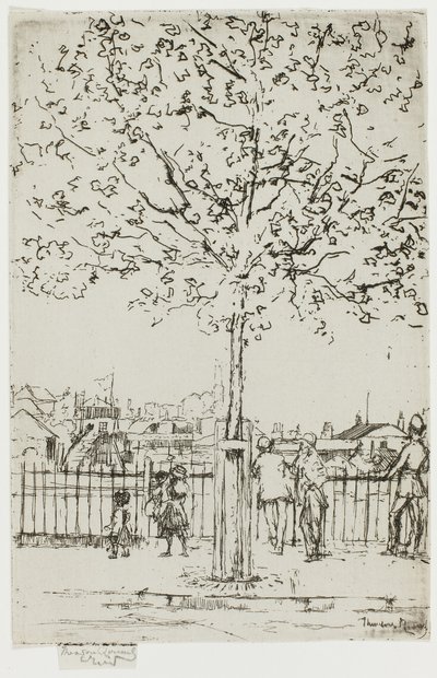 Chelsea Embankment, juni, 17.00, 1889 av Theodore Roussel