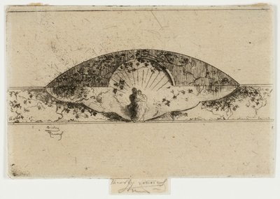 Jupiter og Alcmene-medaljen, skisse for dekorasjon av en ramme av Theodore Roussel