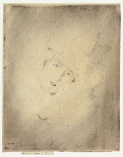 Pierrot, Portrait of the Lady A.C. av Theodore Roussel