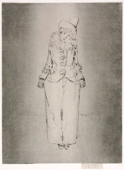 Pierrot en Pied, Portrait of Lady A.C. av Theodore Roussel