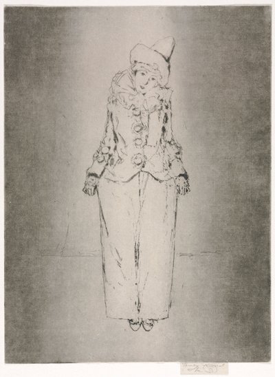 Pierrot en Pied, Portrait of Lady A. C., 1888. av Theodore Roussel