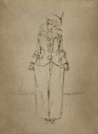 Pierrot en Pied, Portrait of the Lady A.C. av Theodore Roussel