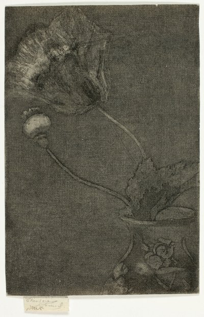 Valmue i en vase av Theodore Roussel