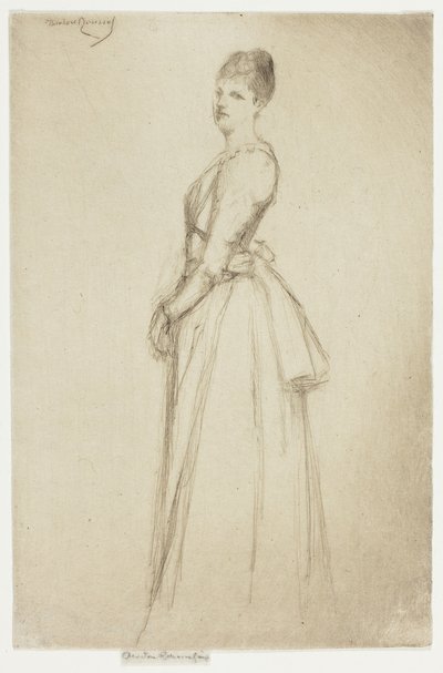 Portrett av fru CW av Theodore Roussel