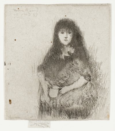 Portrett av en liten spansk jente av Theodore Roussel