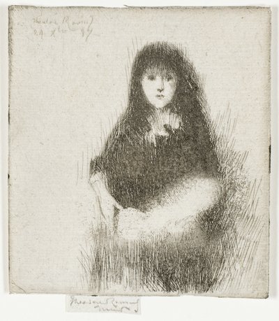 Portrett av en liten spansk jente av Theodore Roussel