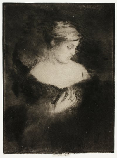 Profilen til en kvinne av Theodore Roussel