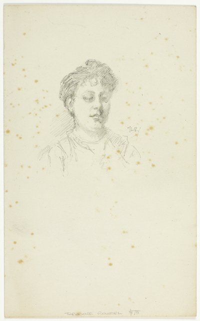 Skisse av Edith Austin av Theodore Roussel