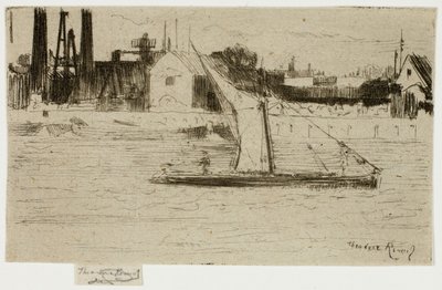 The Little Barge, Chelsea av Theodore Roussel