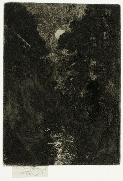 Trær i måneskinn av Theodore Roussel