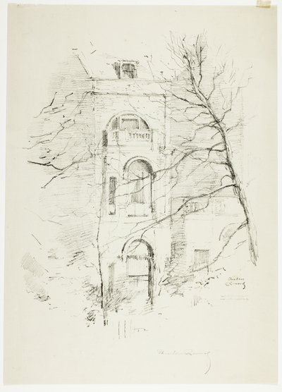 Winter, et hus i Green Park av Theodore Roussel