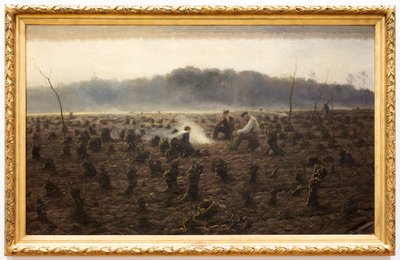 Stubbene (Les Souches) (olje på lerret) av Theodore Verstraete