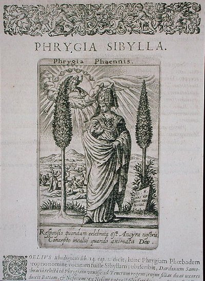 The Phrygian Sibyl, kopi av illustrasjon fra 