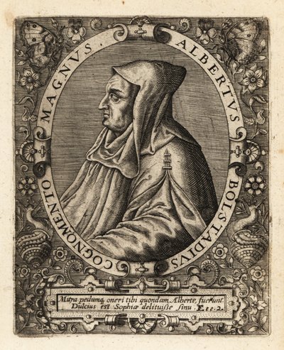 Albertus Magnus, tysk katolsk biskop. av Theodore de Bry