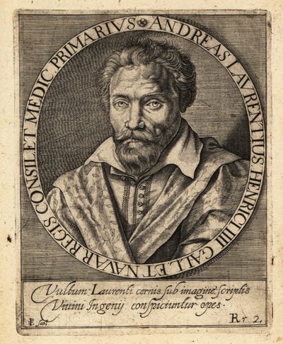 Andre du Laurens, French physician av Theodore de Bry