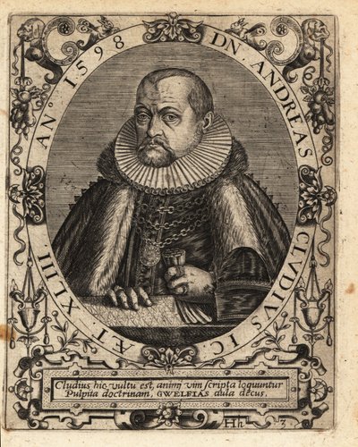 Andreas Cluten, tysk jurist av Theodore de Bry