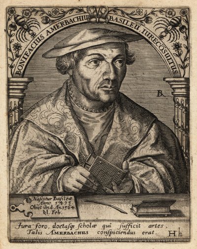 Boniface Amerbach av Theodore de Bry