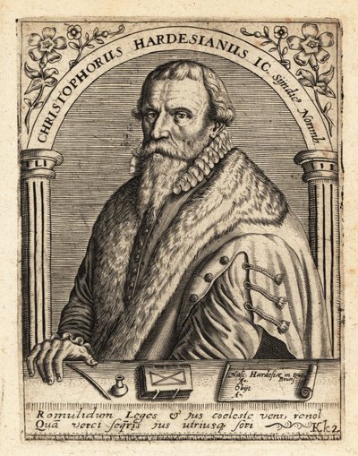 Christoph Herdesianus, tysk advokat av Theodore de Bry