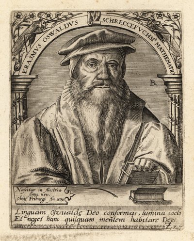 Erasmus Oswald Schreckenfuchs , østerriksk humanist. av Theodore de Bry
