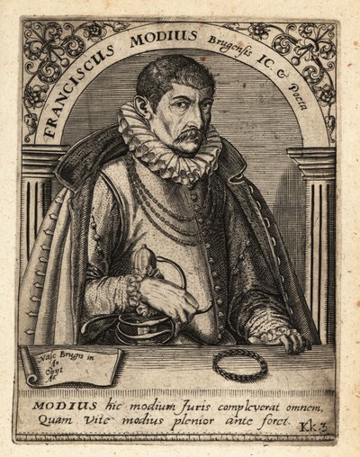 Francois Modius, flamsk jurist og humanist av Theodore de Bry