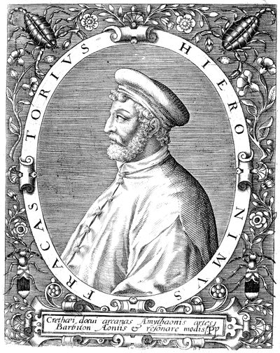 Girolamo Frascatoro , italiensk lege, poet og astronom, sent på 1500-tallet av Theodore de Bry
