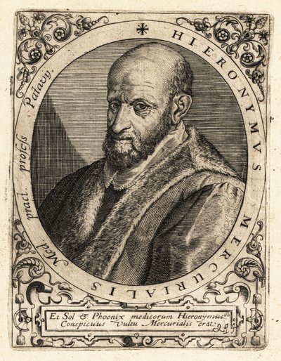 Girolamo Mercuriale , italiensk filolog av Theodore de Bry