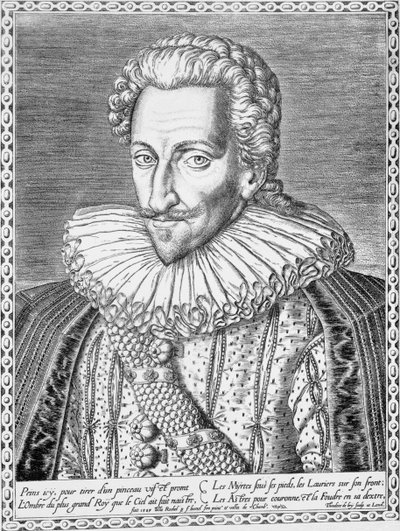 Henri IV av Frankrike som konge av Navarra, 1589 av Theodore de Bry