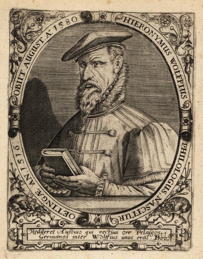 Hieronymus Wolf , tysk historiker av Theodore de Bry