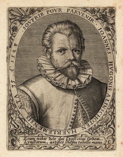 Jan Huyghen van Linschoten, nederlandsk protestantisk kjøpmann. av Theodore de Bry