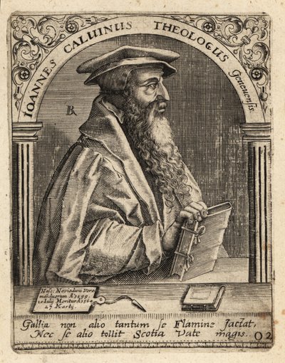 Jean Calvin av Theodore de Bry