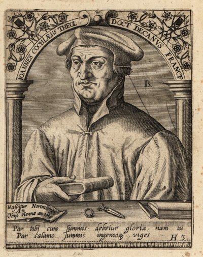 Johann Cochlaeus av Theodore de Bry