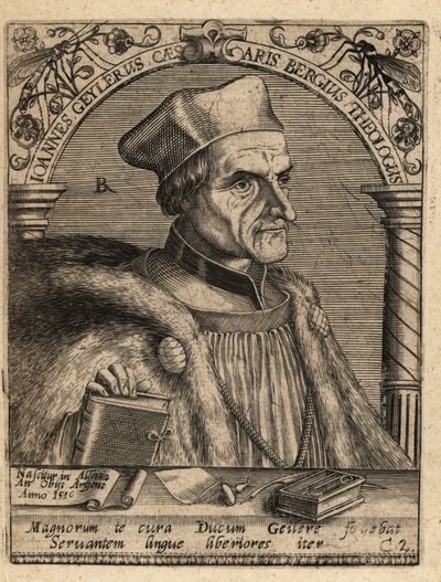 Johann Geiler fra Kaisersberg av Theodore de Bry