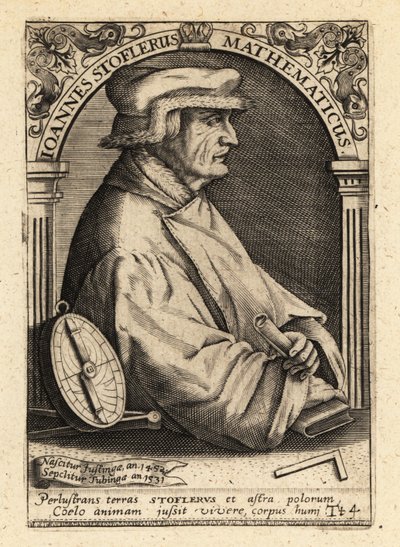 Johannes Stoffler, tysk matematiker. av Theodore de Bry