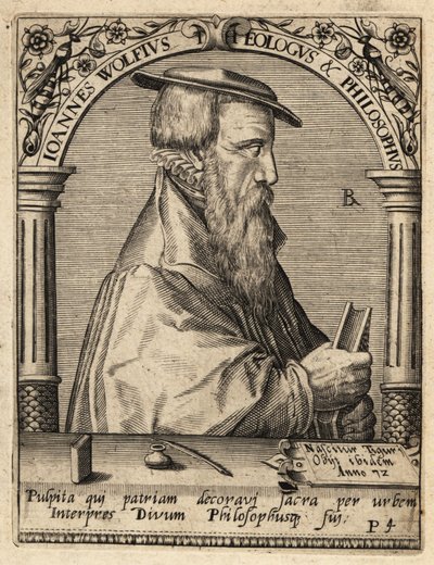 John Wolf, ca. 1521–1572, sveitsisk reformert teolog. av Theodore de Bry