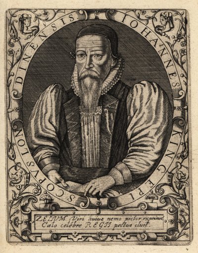 John King, død 1621, biskop av London. av Theodore de Bry