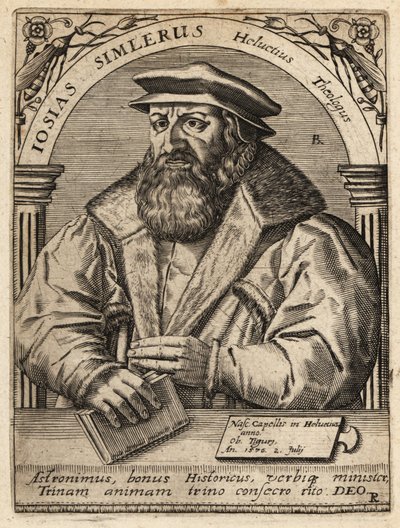 Josias Simmler av Theodore de Bry