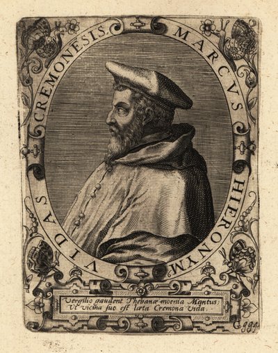 Marco Girolamo Vida , italiensk humanist. av Theodore de Bry