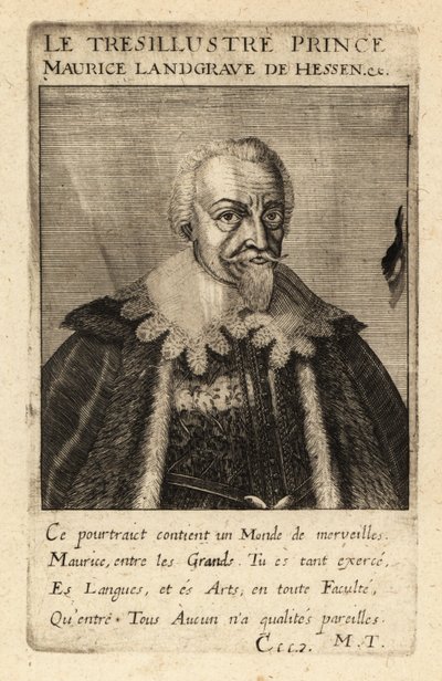 Maurice av Hessen-Kassel av Theodore de Bry