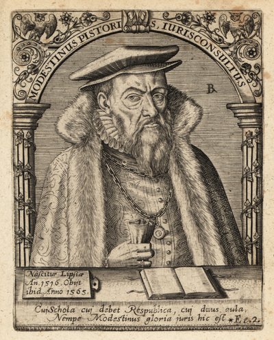 Bakeren Modestinus av Theodore de Bry