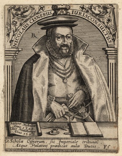 Nikolaus Cisnerus av Theodore de Bry