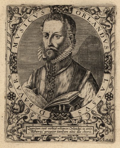 Orlande de Lassus, polyfon komponist. av Theodore de Bry