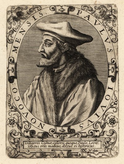 Paolo Giovio, italiensk lege. av Theodore de Bry