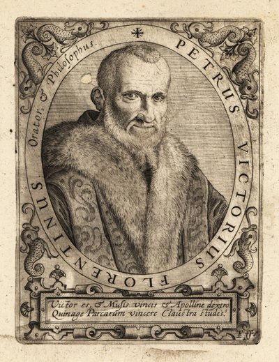 Piero Vettori, italiensk forfatter. av Theodore de Bry