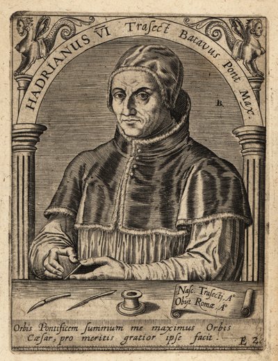 Pave Adrian VI av Theodore de Bry