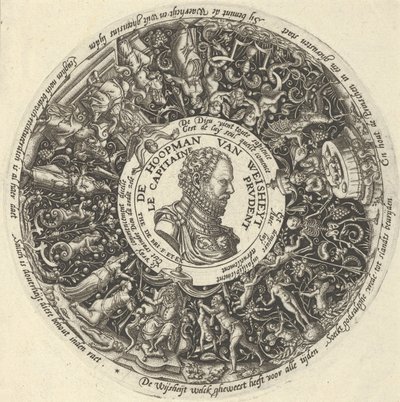 Portrett av William I av Orange, fra en serie Tazza-design, ca. 1588. av Theodore de Bry
